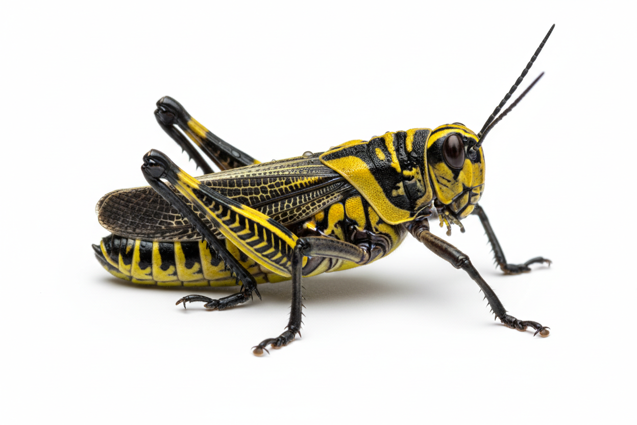 Eastern Lubber Grasshoppers (Romalea microptera)