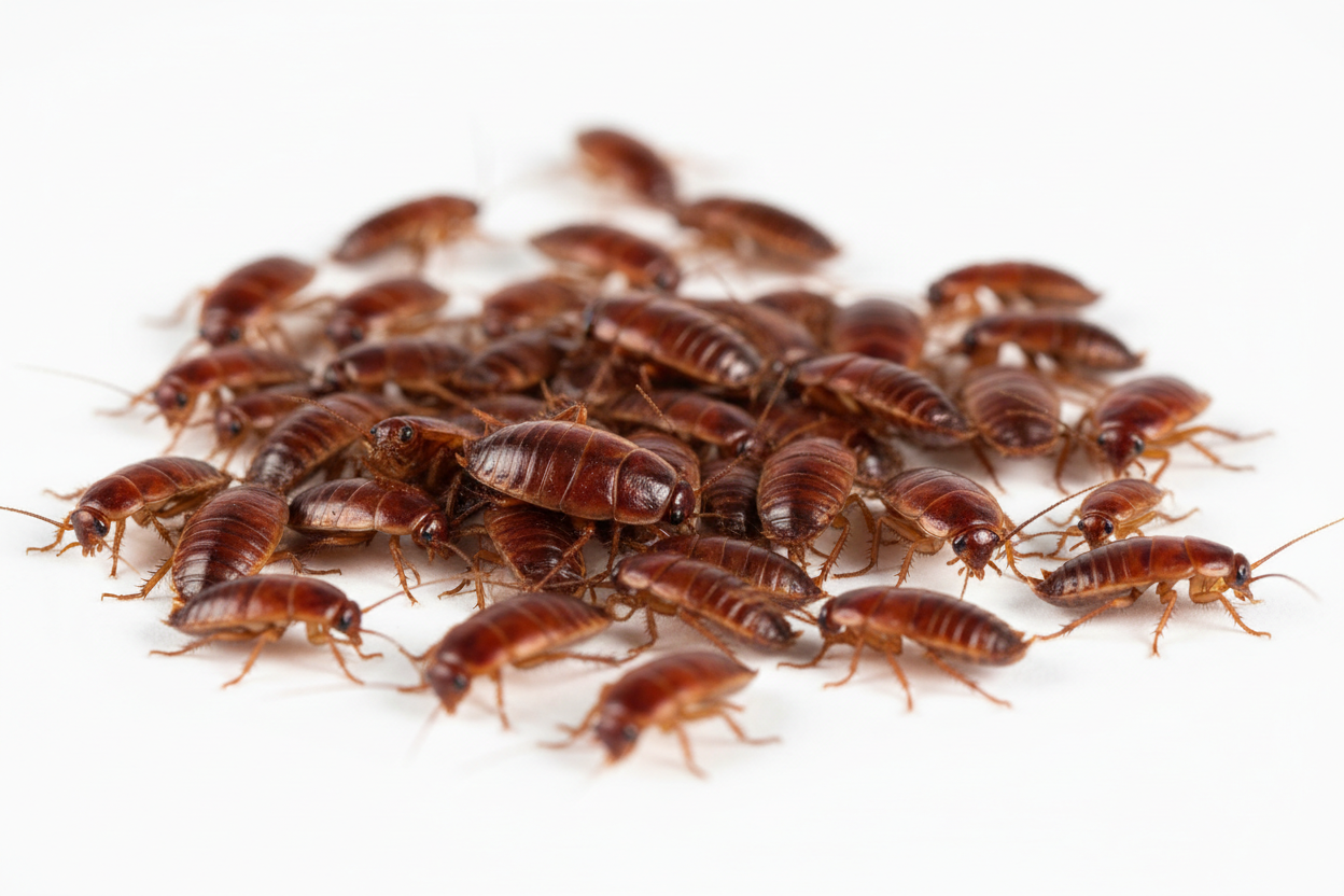Live Red Runner Roaches mixed sizes feeder insects